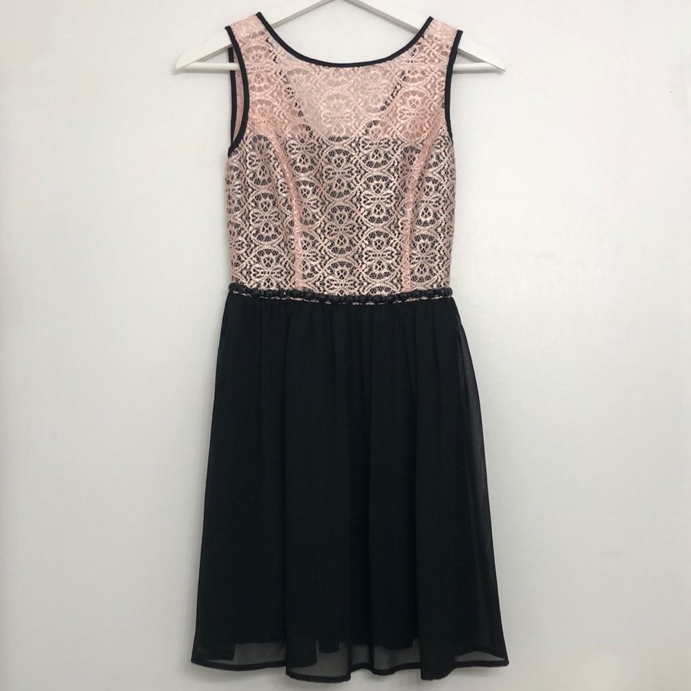 Xtraordinary Girls Pink and Black Dress in size 3